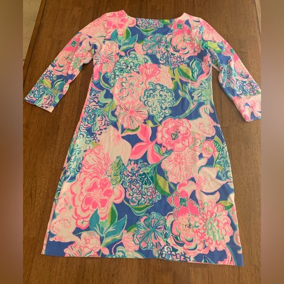 Lilly Pulitzer UPF +50 Sophie Dress SZ M Peony For Your Thoughts - Picture 6 of 16